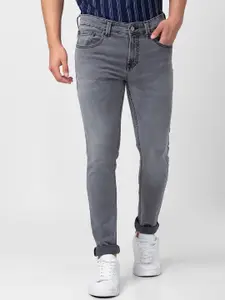 SPYKAR Men Slim Fit Low-Rise Heavy Fade Cotton Jeans