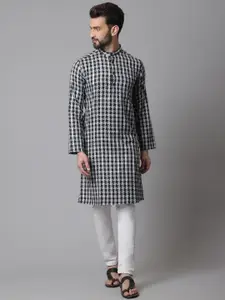 even Men White Pathani Kurta