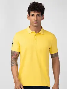 SPYKAR Men Polo Collar Slim Fit Cotton T-shirt