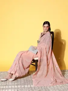 Kalista Embellished Striped Sequinned Saree