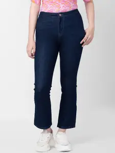 SPYKAR Women Dark Blue Elissa Bootcut Cotton High-Rise Jeans
