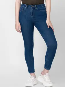 SPYKAR Women Super Skinny Fit High-Rise Light Fade Cotton Jeans
