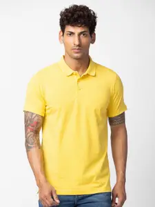 SPYKAR Men Cotton Polo Collar Slim Fit T-shirt