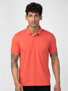 SPYKAR Men Polo Collar Slim Fit Cotton T-shirt