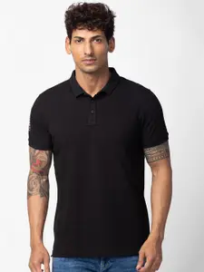 SPYKAR Men Polo Collar Slim Fit Cotton T-shirt