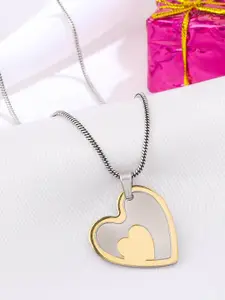 VIRAASI Heart-Shaped Pendant with Chain