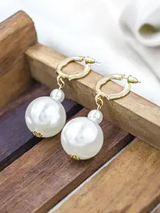 Bellofox Gold-Plated Contemporary Drop Earrings