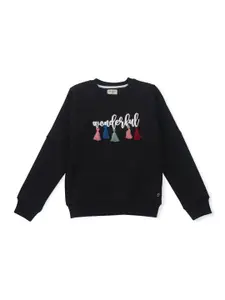 Gini and Jony Girls Embellished Cotton Sweatshirt