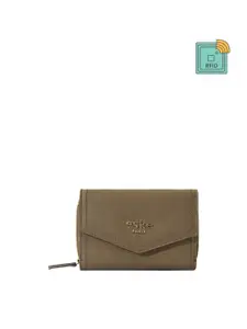 Eske Women Leather Three Fold Wallet