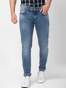 SPYKAR Men Slim Fit Low-Rise Heavy Fade Stretchable Cotton Jeans