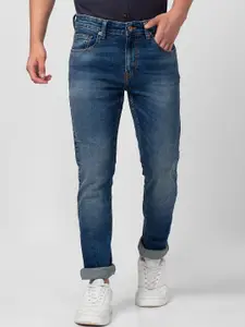 SPYKAR Men Slim Fit Low-Rise Heavy Fade Stretchable Cotton Jeans