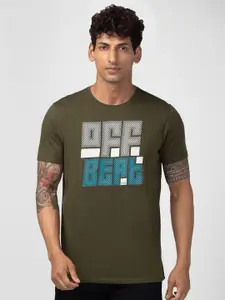 SPYKAR Men Typography Printed Slim Fit T-shirt