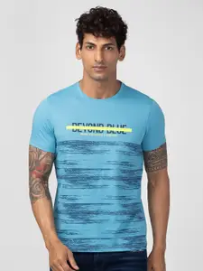 SPYKAR Men Abstract Printed Cotton T-shirt