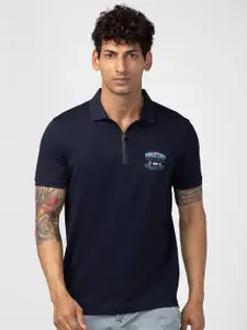 SPYKAR Men Cotton Polo Collar T-shirt