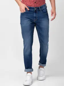 SPYKAR Men Slim Fit Low-Rise Light Fade Stretchable Jeans