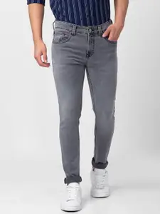 SPYKAR Men Slim Fit Low-Rise Heavy Fade Stretchable Cotton Jeans