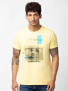 SPYKAR Men Printed Cotton T-shirt