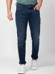 SPYKAR Men Slim Fit Low-Rise Light Fade Stretchable Cotton Jeans