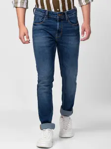 SPYKAR Men Slim Fit Low-Rise Light Fade Stretchable Cotton Jeans