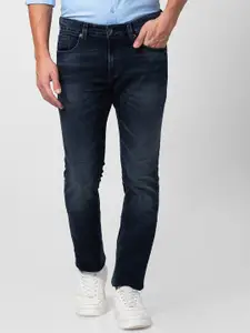 SPYKAR Men Slim Fit Low-Rise Light Fade Stretchable Cotton Jeans