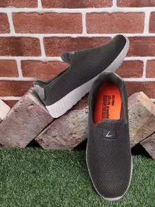 CLYMB Men Grey Mesh Running Non-Marking Shoes