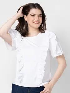 SPYKAR Women Slim Fit Cotton T-shirt