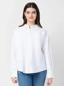 SPYKAR Women Slim Fit Cotton Casual Shirt