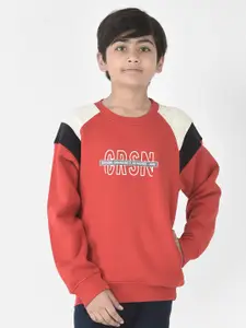 Crimsoune Club Boys Printed Sweatshirt