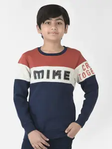 Crimsoune Club Boys Printed Sweatshirt