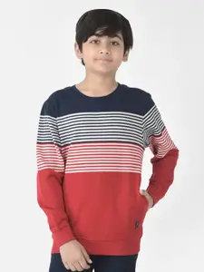 Crimsoune Club Boys Striped Sweatshirt