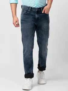 SPYKAR Men  Slim Fit Low-Rise Heavy Fade Stretchable Cotton Jeans