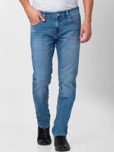 SPYKAR Men Mildly Distressed Light Fade Stretchable Cotton Jeans