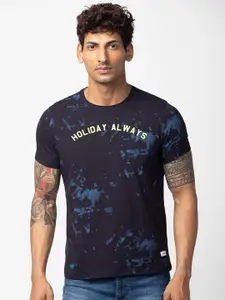 SPYKAR Men Printed Slim Fit Round Neck T-shirt