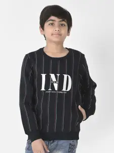 Crimsoune Club Boys Typography Printed Sweatshirt