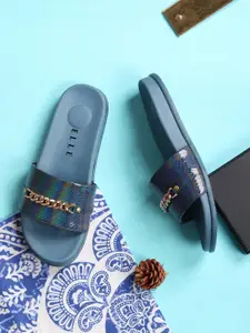 ELLE Women Embellished Open Toe Flats