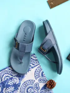 ELLE Women Textured T-Strap Flats