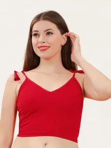 SERONA FABRICS V-Neck Sleeveless Saree Blouse