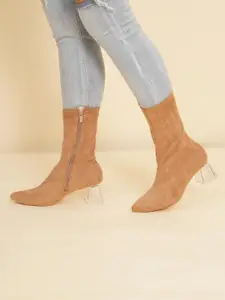 Sherrif Shoes Women Block Heeled Regular Boots