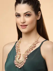 DUGRISTYLE Kundan & Pearls Necklace