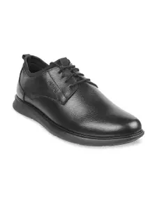 Metro Men Textured Leather Formal Derbys