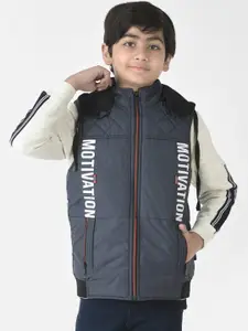 Crimsoune Club Boys Typography Lightweight Padded Jacket