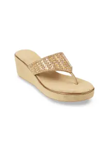 Mochi Women Embellished Wedge Heels