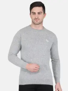 Monte Carlo Men Round Neck Long Sleeves Wool Pullover