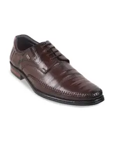 Mochi Men Textured Leather Formal Derbys