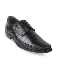 Mochi Men Leather Textured Formal Derbys
