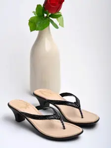 Shoetopia T-Strap Block Heels