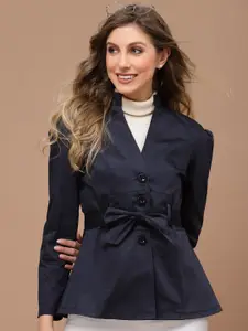 KASSUALLY Women Twill Single-Breasted Blazers