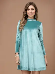 KASSUALLY Velvet A-Line Dress