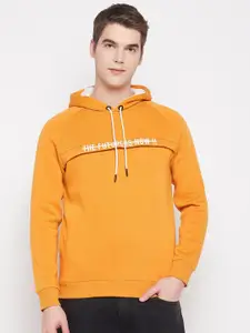 QUBIC Men Printed Hooded Pullover Sweatshirt