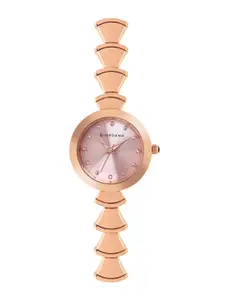 GIORDANO Women Embellished Dial & Bracelet Style Straps Analogue Watch GZ-60020-33